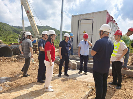 徐磊帶隊(duì)檢查公司風(fēng)電項(xiàng)目安全生產(chǎn)并考察全州集控中心選址情況