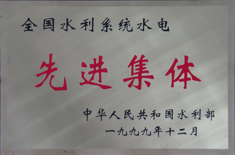 全國水利系統水電先進集體